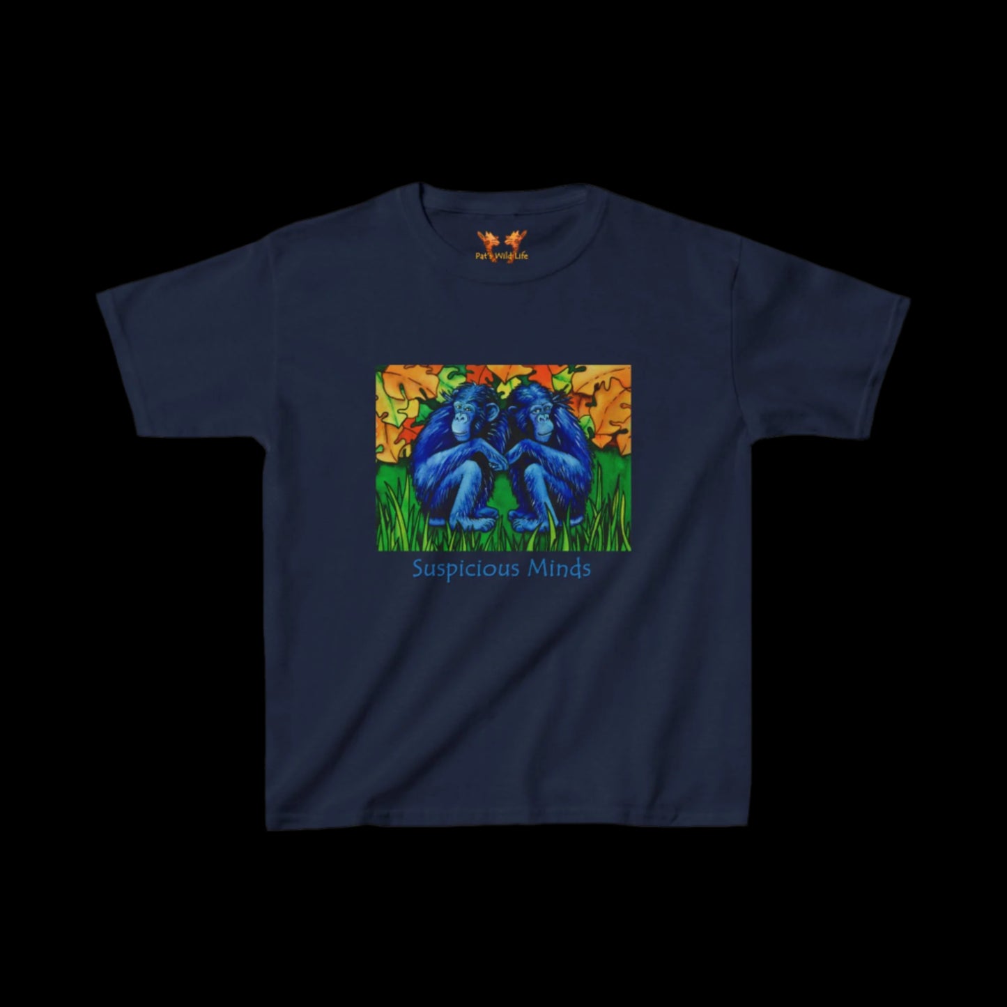 Two Chimpanzees "Suspicious minds" Kids Tee