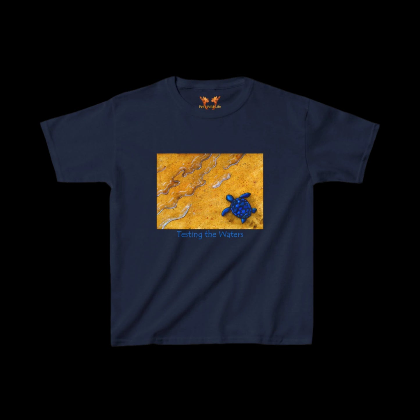 Baby Sea Turtle "Testing the Waters" Kids Tee