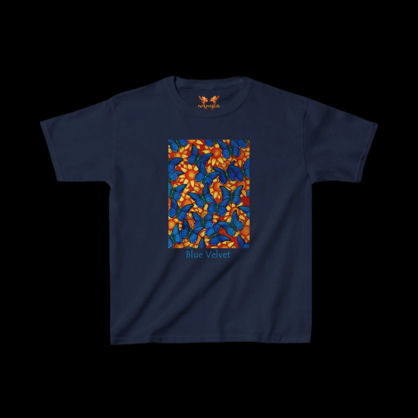 Blue Butterflies "Blue Velvet" Kids Tee