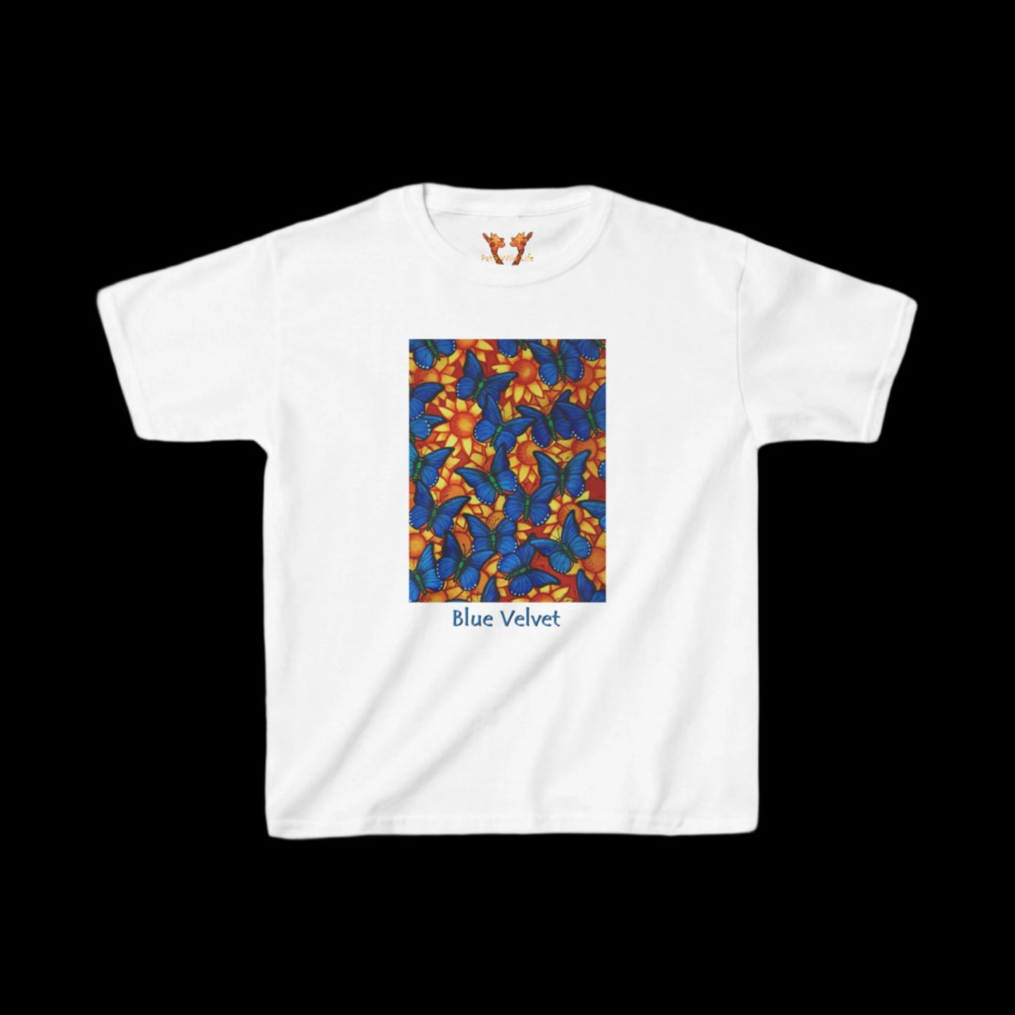 Blue Butterflies "Blue Velvet" Kids Tee