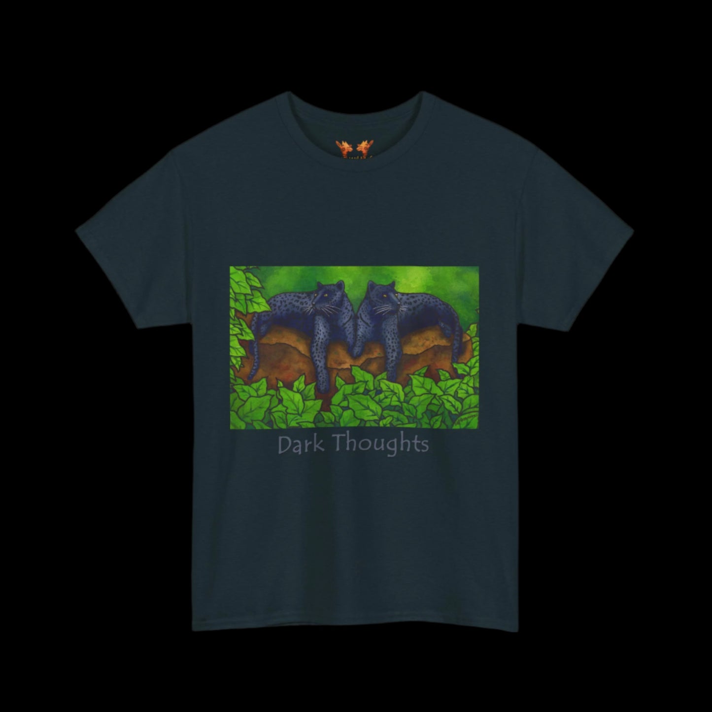 black panthers on a midnight t-shirt