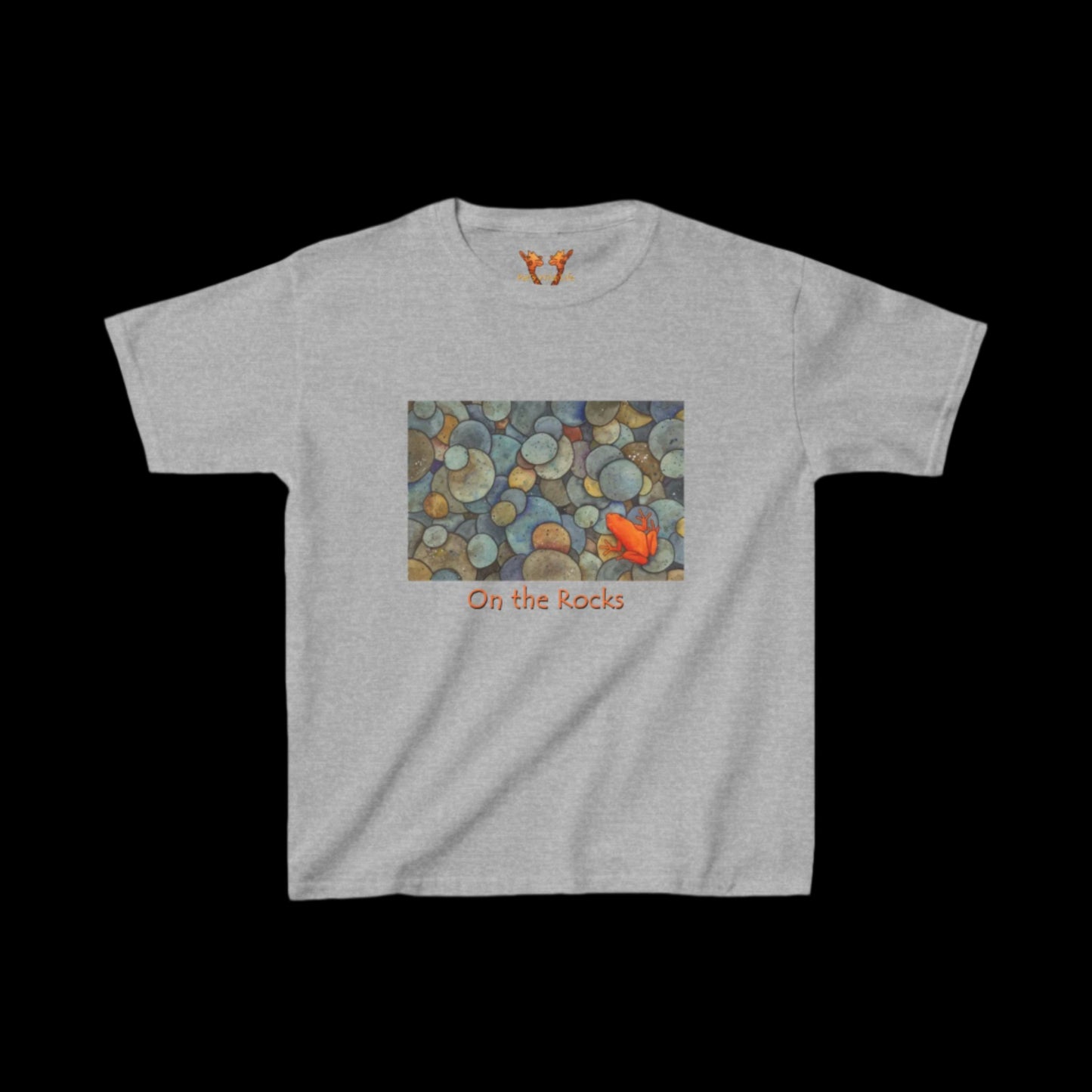 Orange Frog "On the Rocks" Kids Tee
