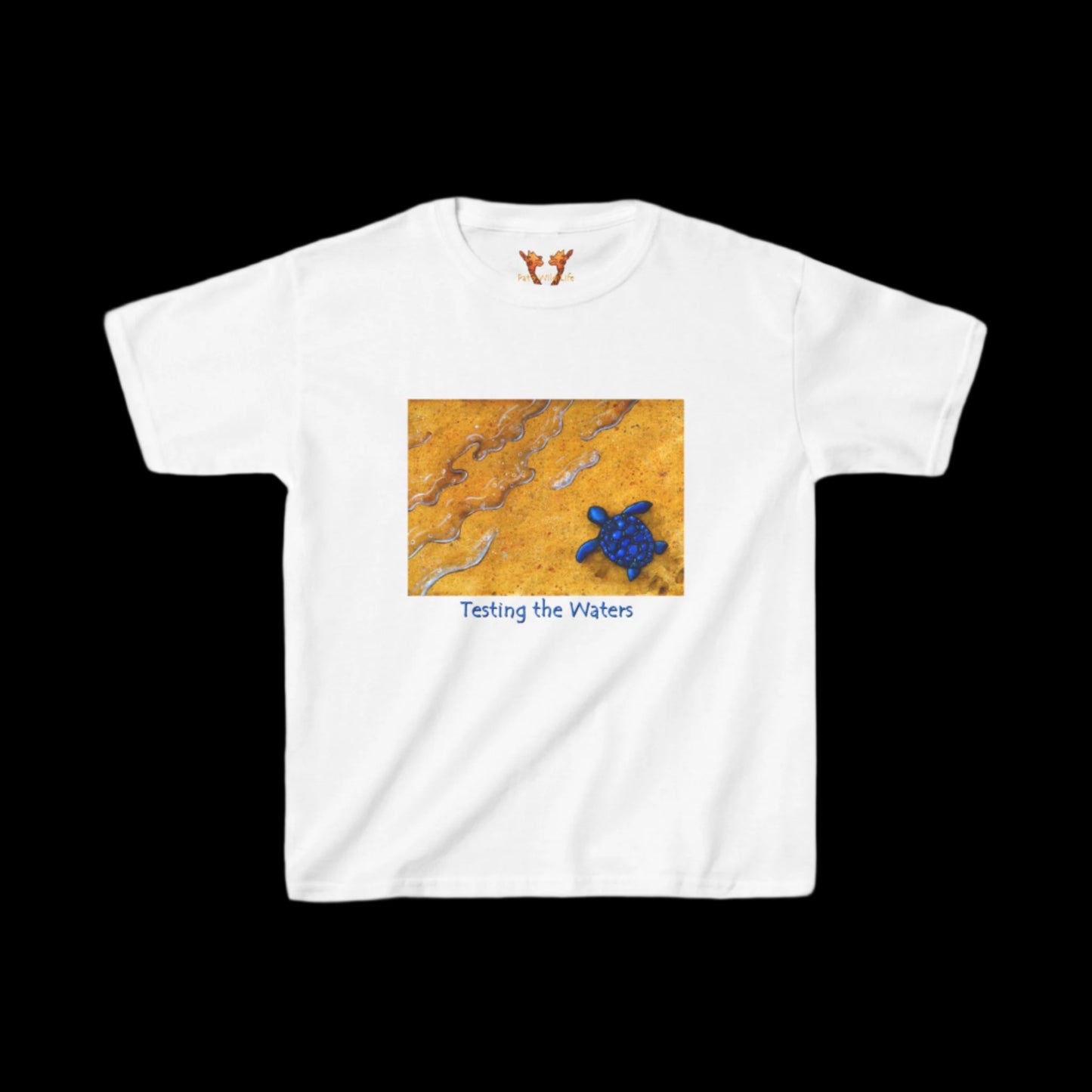 Baby Sea Turtle "Testing the Waters" Kids Tee