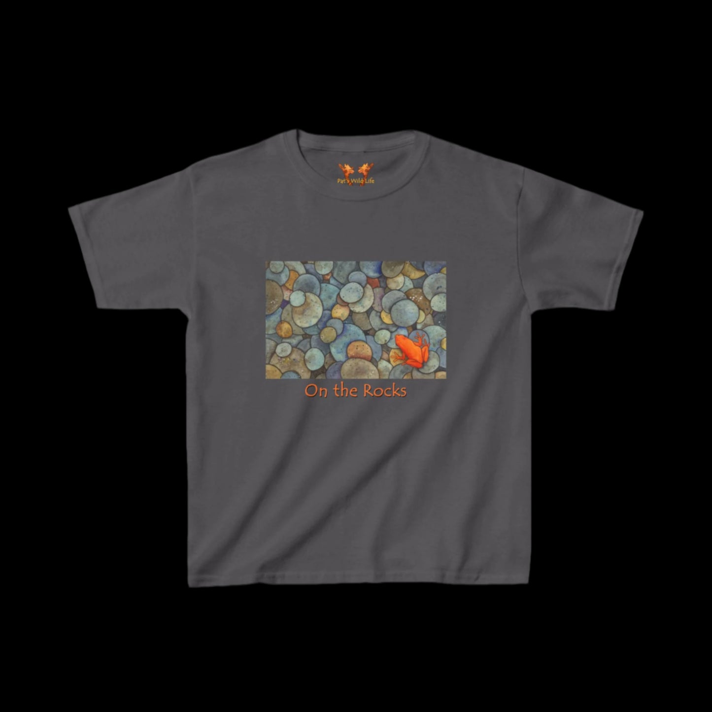 Orange Frog "On the Rocks" Kids Tee