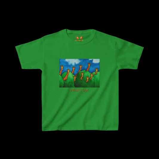 Giraffes "What's Up?" Kids Tee