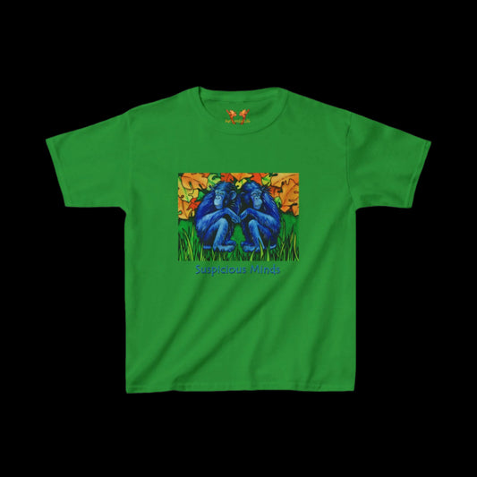 Two Chimpanzees "Suspicious minds" Kids Tee