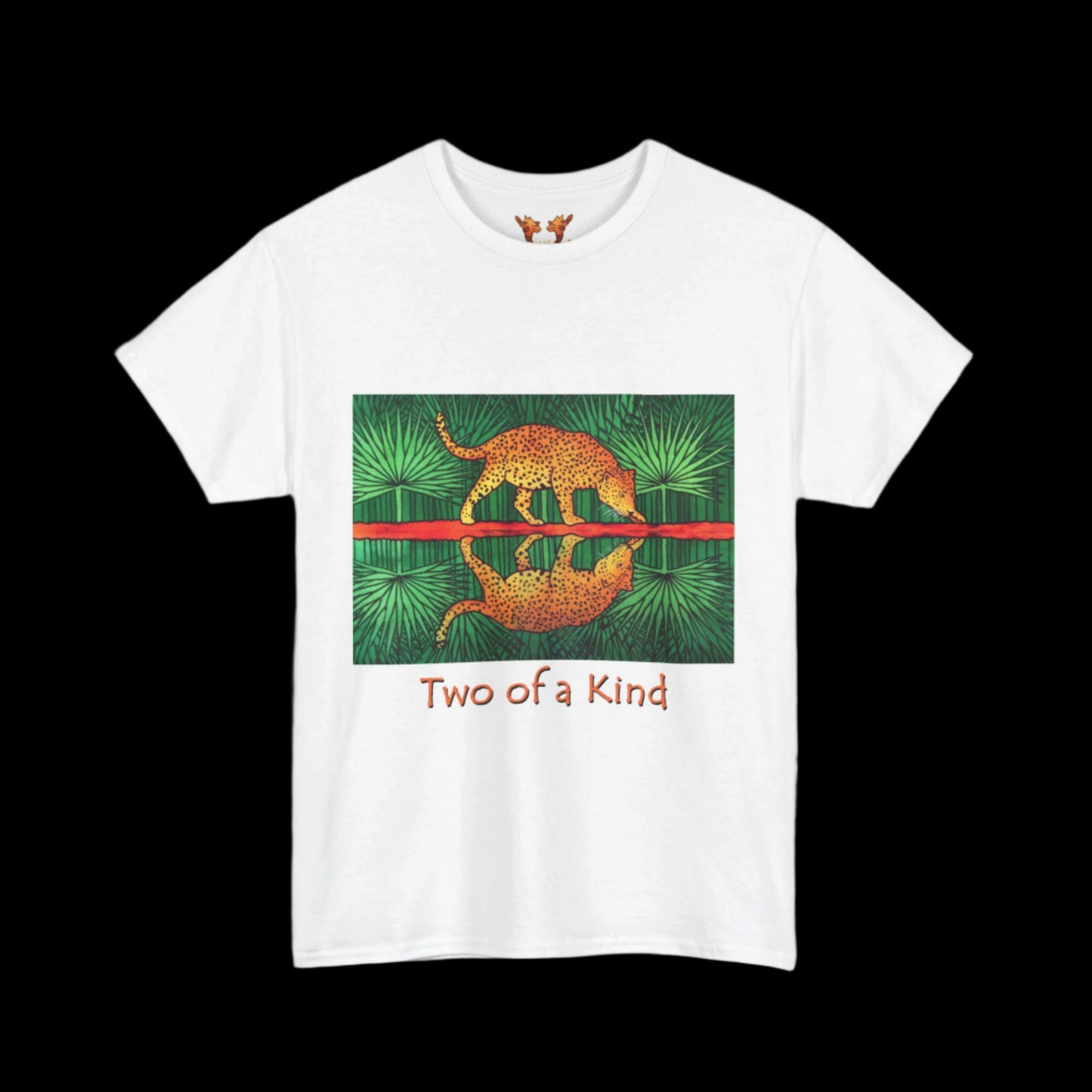 Jaguar on a white t-shirt