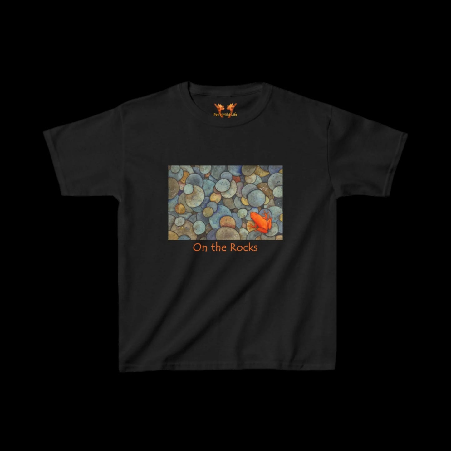 Orange Frog "On the Rocks" Kids Tee