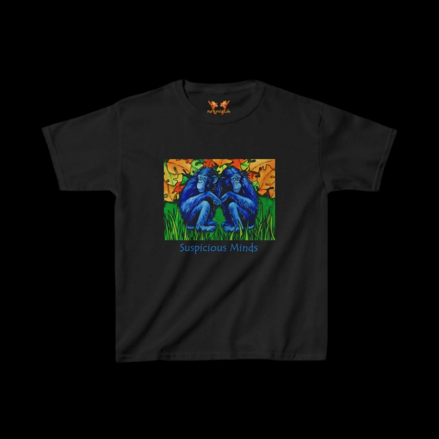 Two Chimpanzees "Suspicious minds" Kids Tee