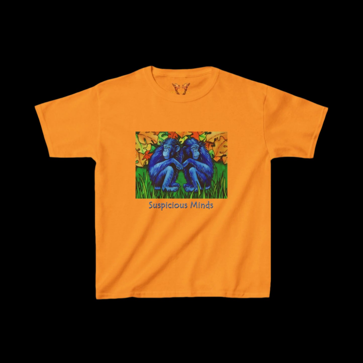 Two Chimpanzees "Suspicious minds" Kids Tee