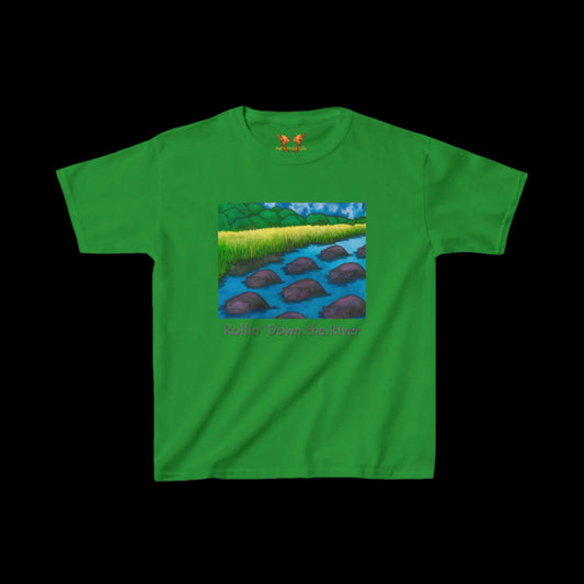 Hippos "Rollin' Down the River" Kids Tee