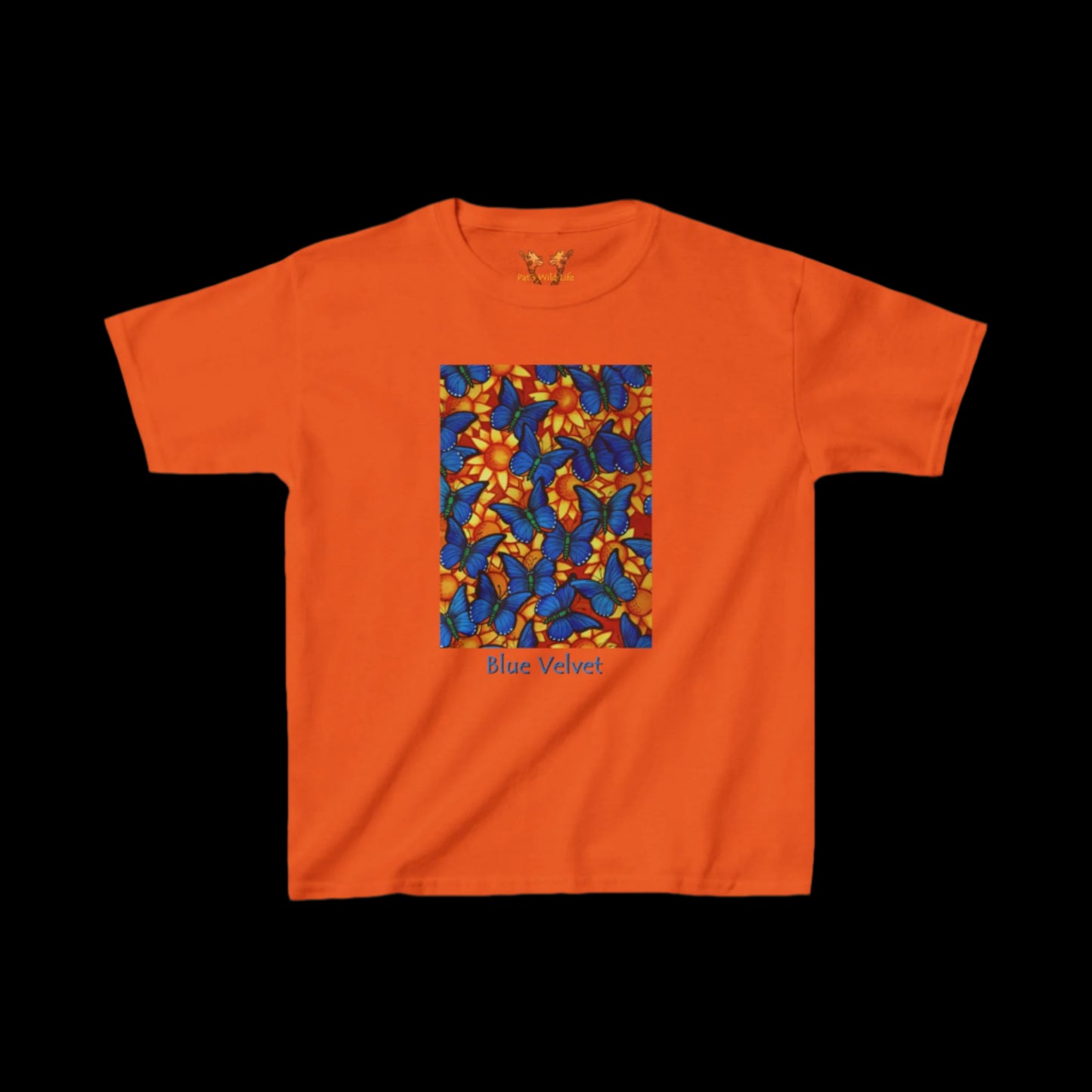 Blue Butterflies "Blue Velvet" Kids Tee