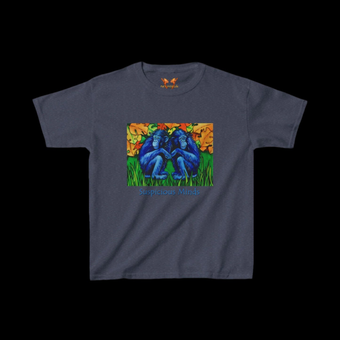 Two Chimpanzees "Suspicious minds" Kids Tee