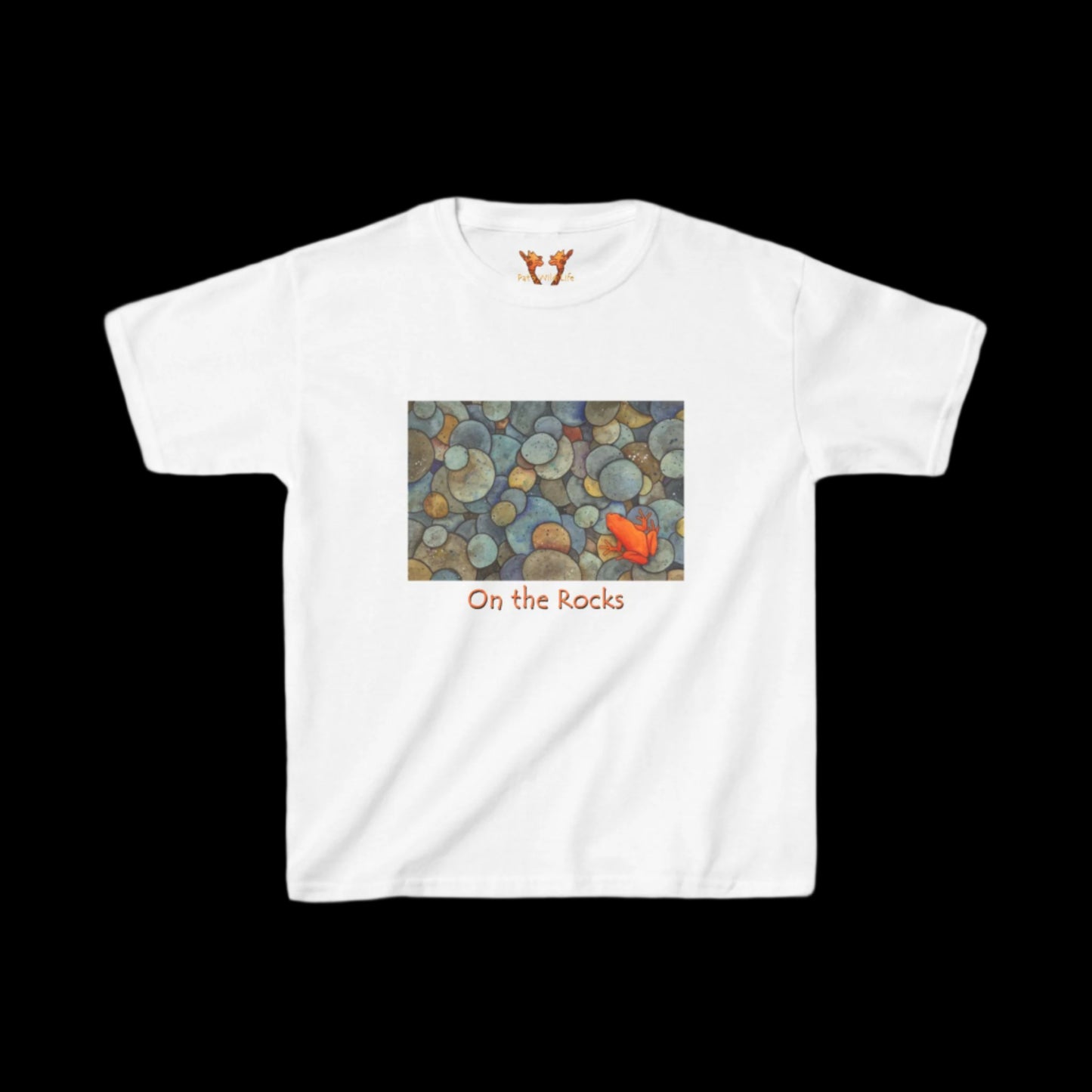 Orange Frog "On the Rocks" Kids Tee