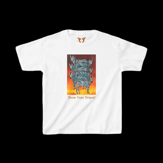Zebras "Show Your Stripes!" Kids Tee