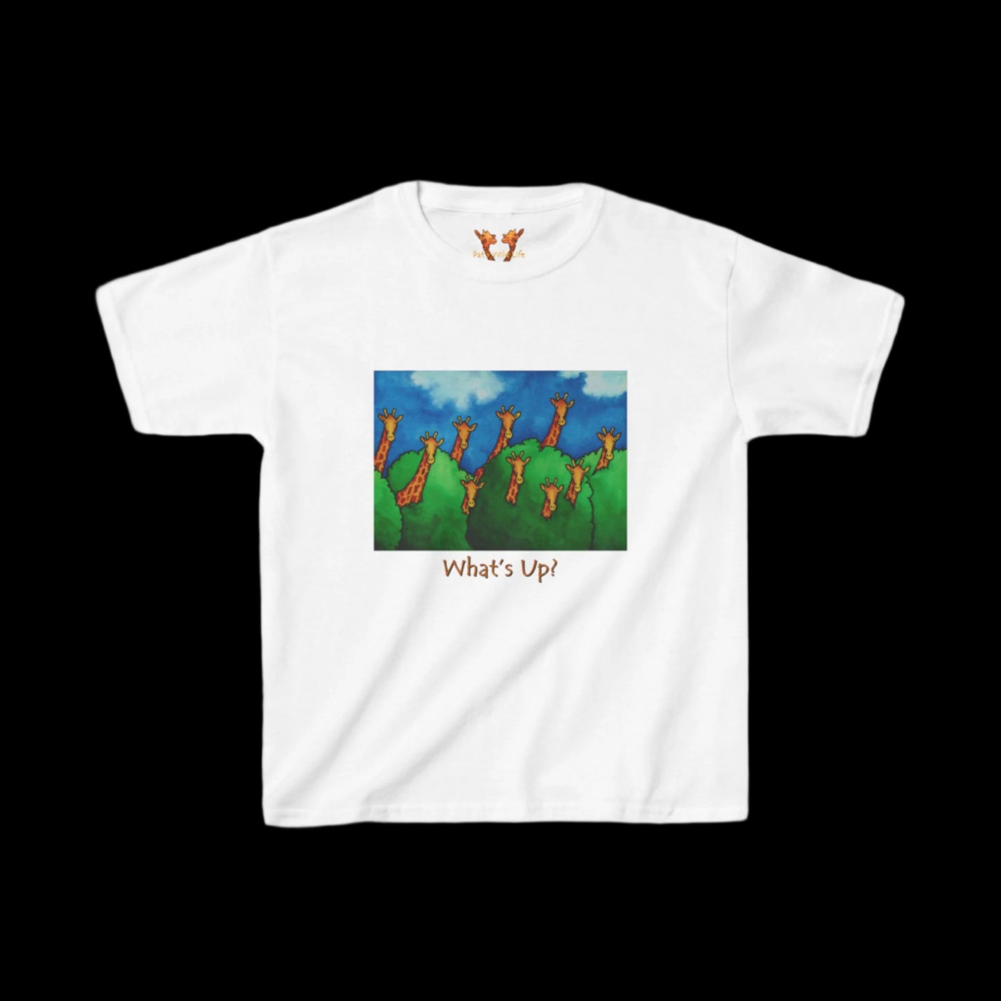 Giraffes "What's Up?" Kids Tee
