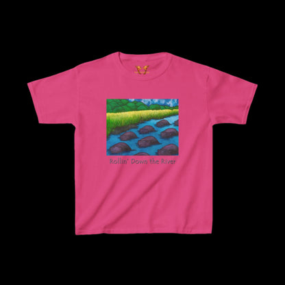 Hippos "Rollin' Down the River" Kids Tee