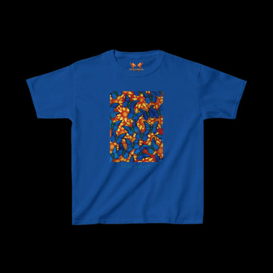 Blue Butterflies "Blue Velvet" Kids Tee