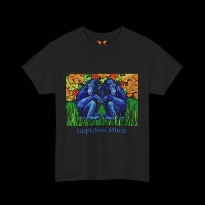 Chimps on a black t-shirt