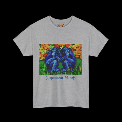 Chimps on a sport grey t-shirt