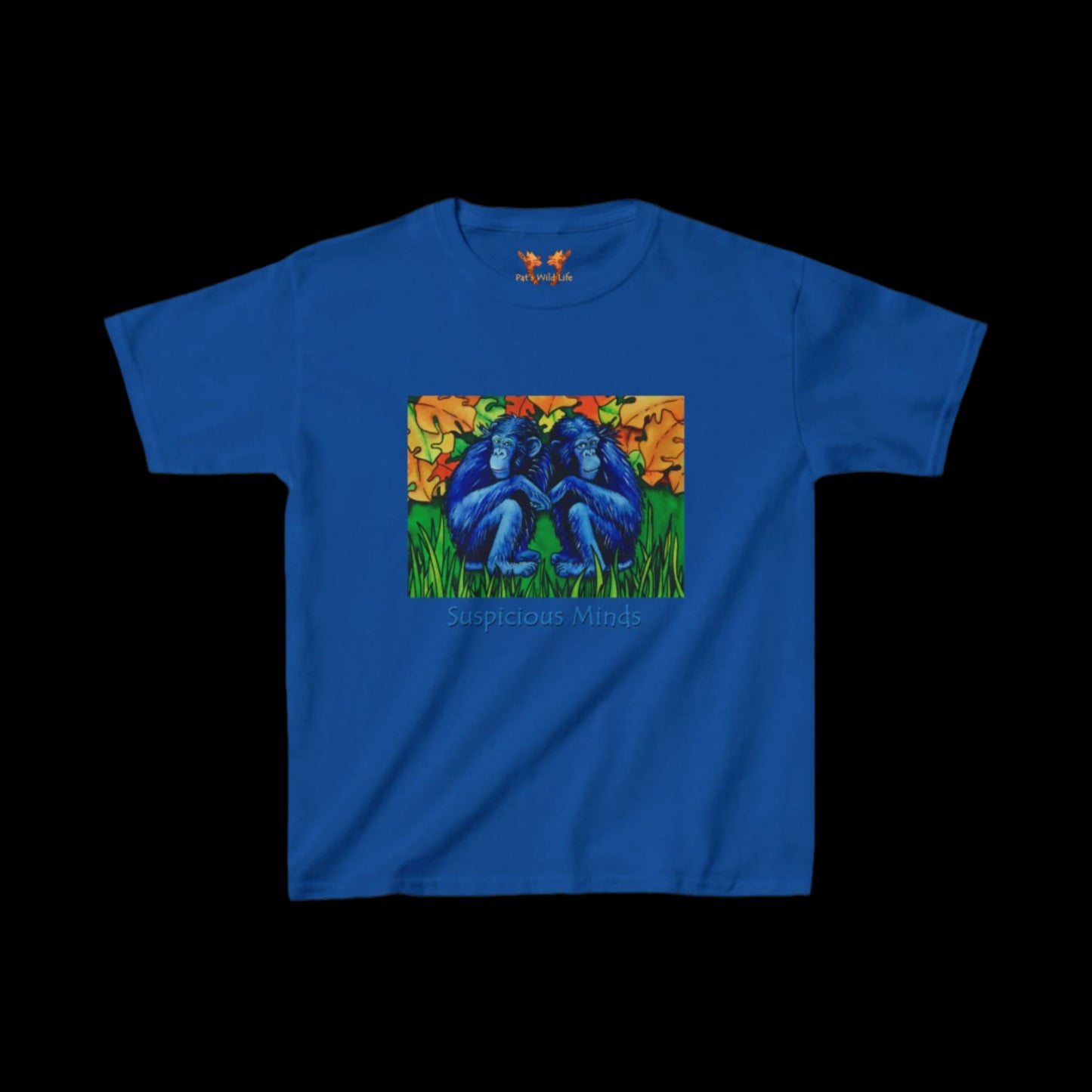 Two Chimpanzees "Suspicious minds" Kids Tee