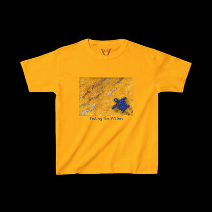 Baby Sea Turtle "Testing the Waters" Kids Tee