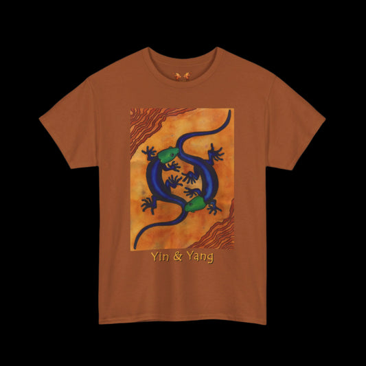 Geckos on Texas orange t-shirt