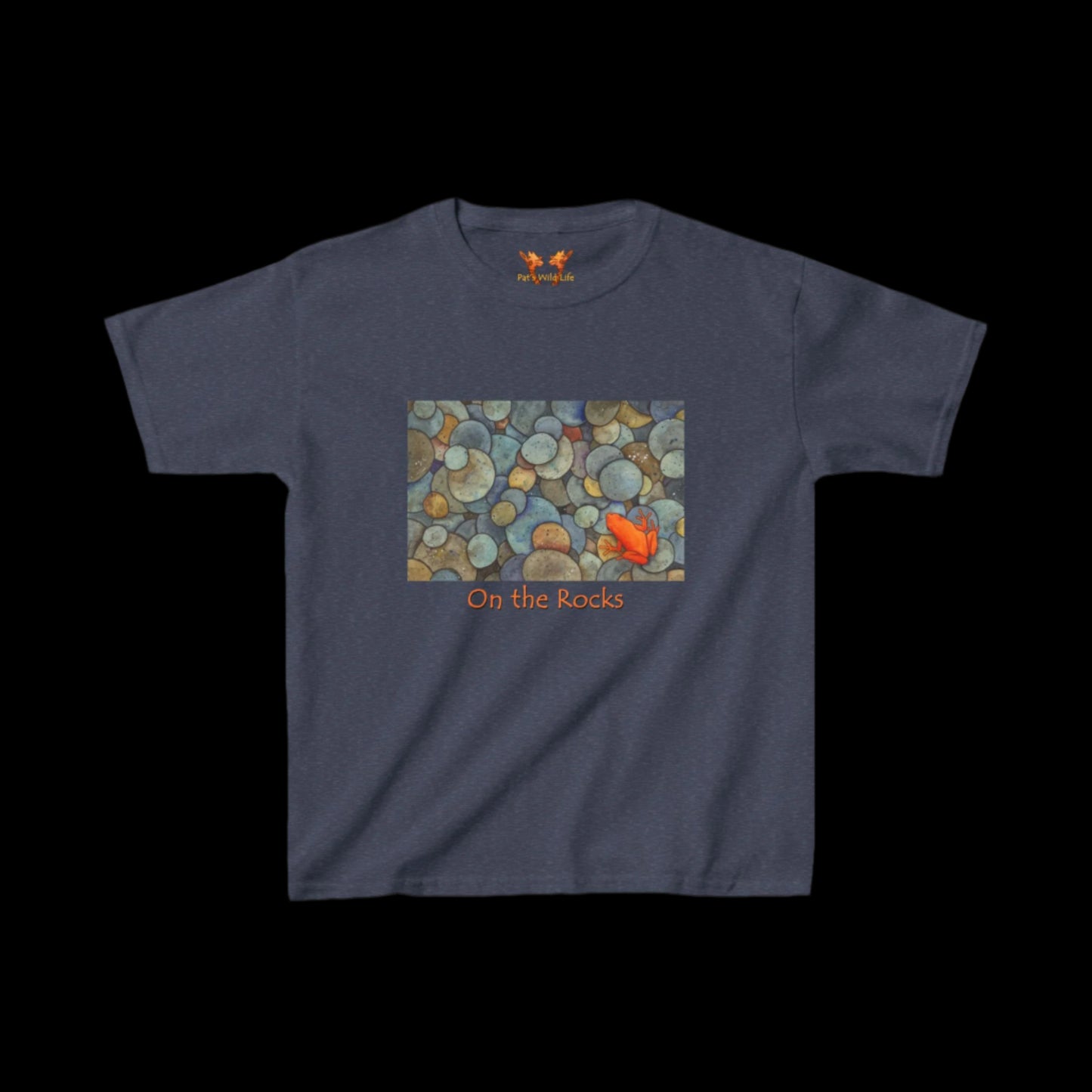 Orange Frog "On the Rocks" Kids Tee