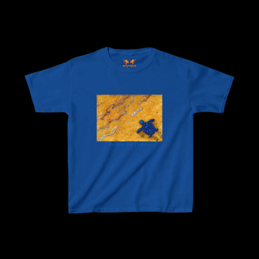 Baby Sea Turtle "Testing the Waters" Kids Tee