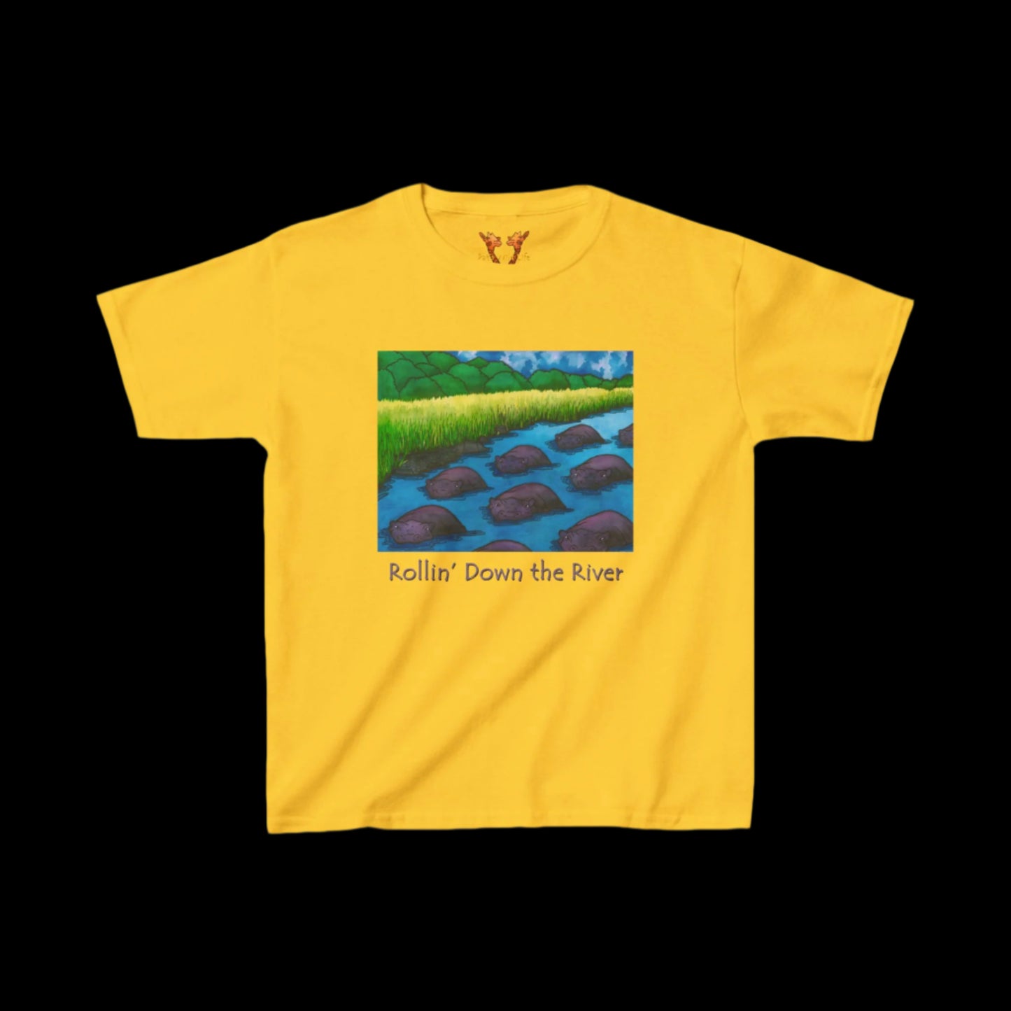 Hippos "Rollin' Down the River" Kids Tee