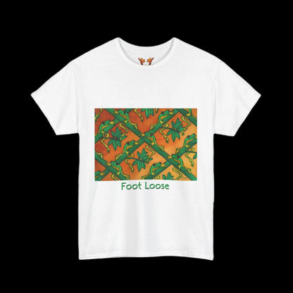 Tree frogs on white t-shirt
