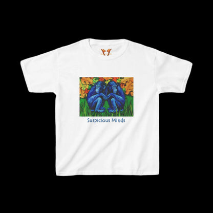 Two Chimpanzees "Suspicious minds" Kids Tee
